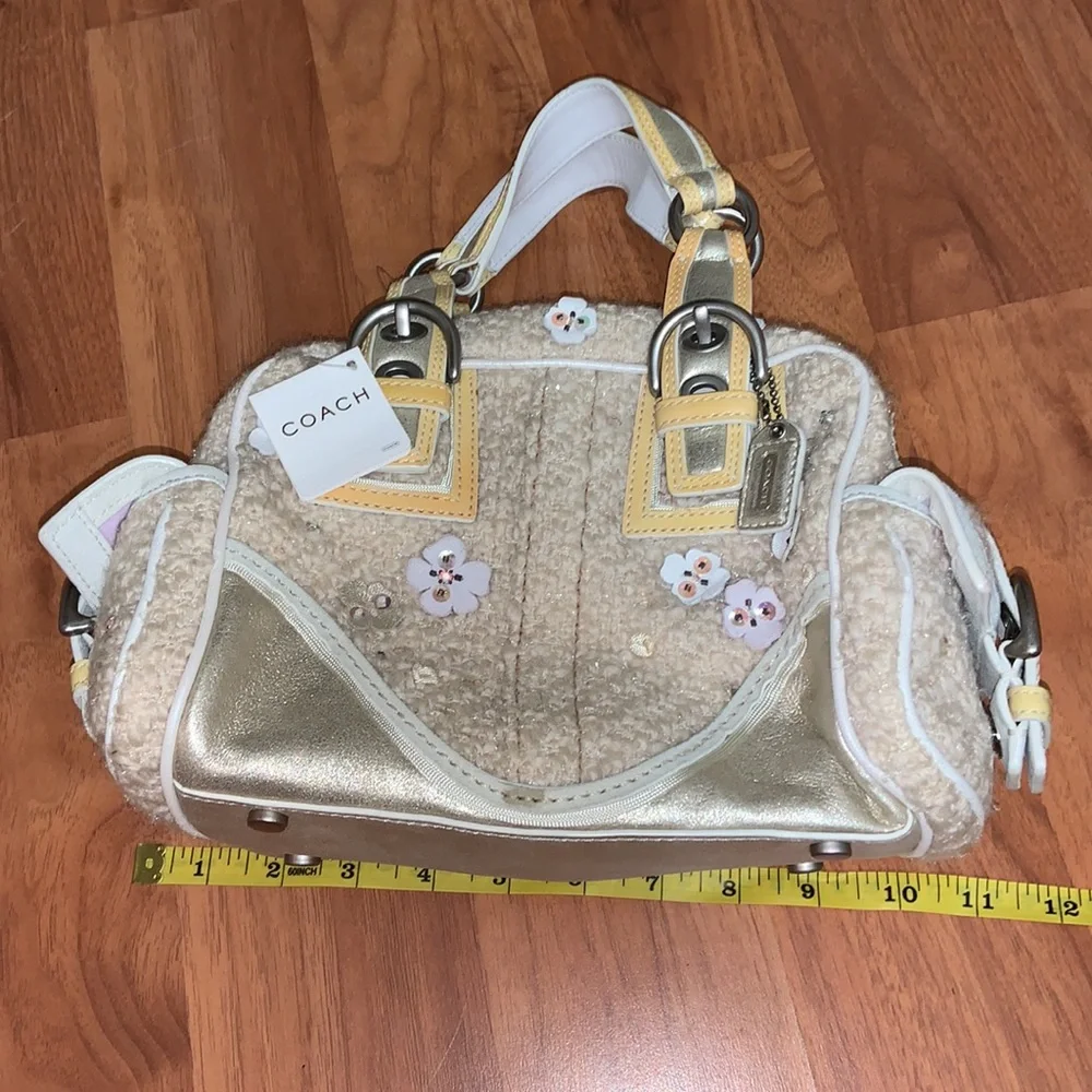 NWT Coach Tweed Mini Soho Rogue Boston Bag